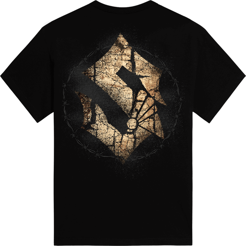 Barbed Skull Sabaton T-shirt Backside