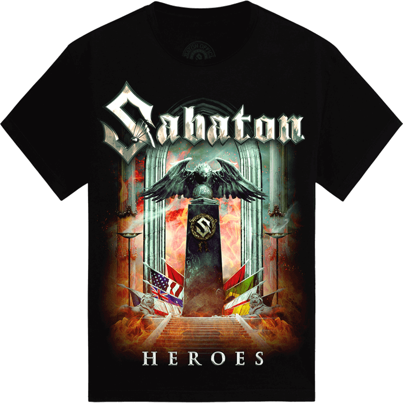 Heroes European Tour 2014-2015 Sabaton T-shirt Frontside