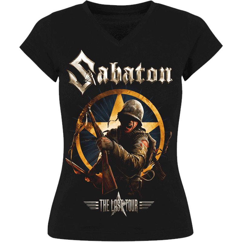 The Last European Tour 2017 Sabaton T-shirt Women Frontside