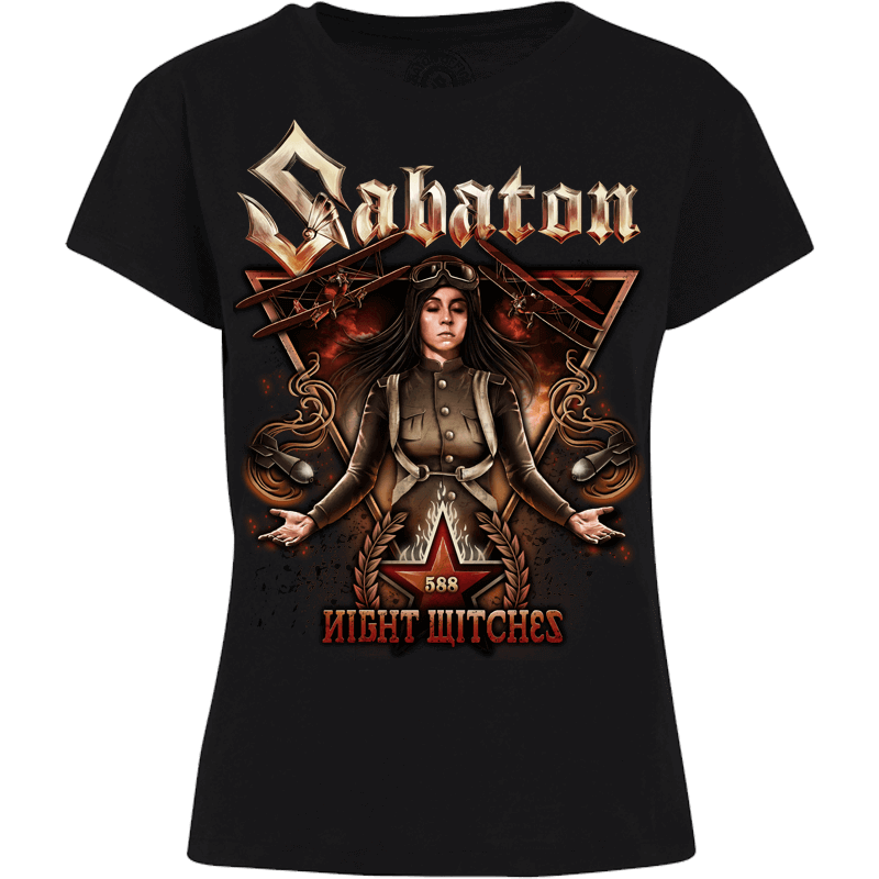 Night Witches Sabaton Women T-shirt Frontside