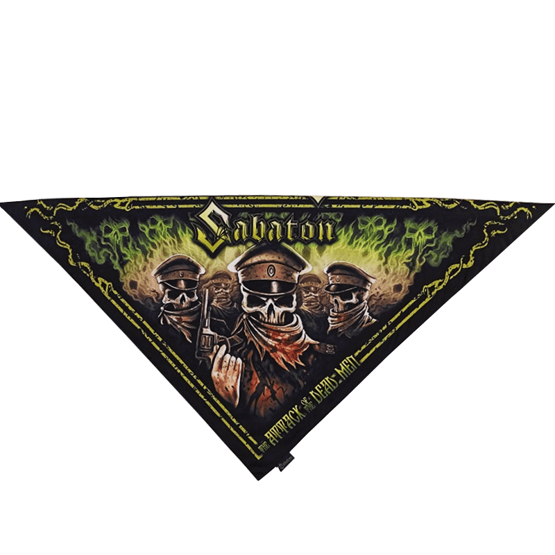 Attack of the Dead Men Sabaton Bandana Triangle Folded