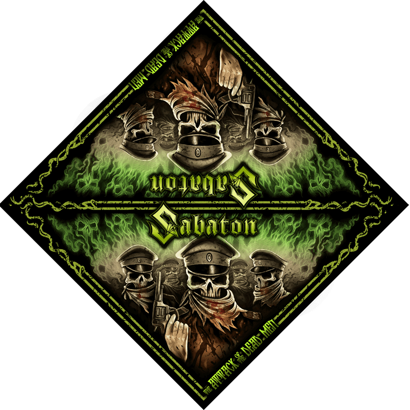 Attack of the Dead Men Sabaton Bandana Full size