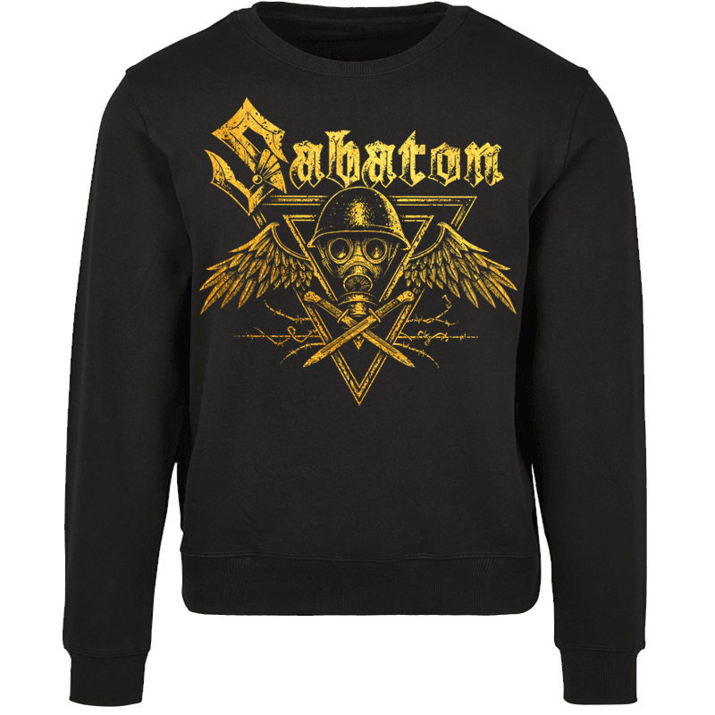 Poison Gas Sabaton Black Crewneck Frontside