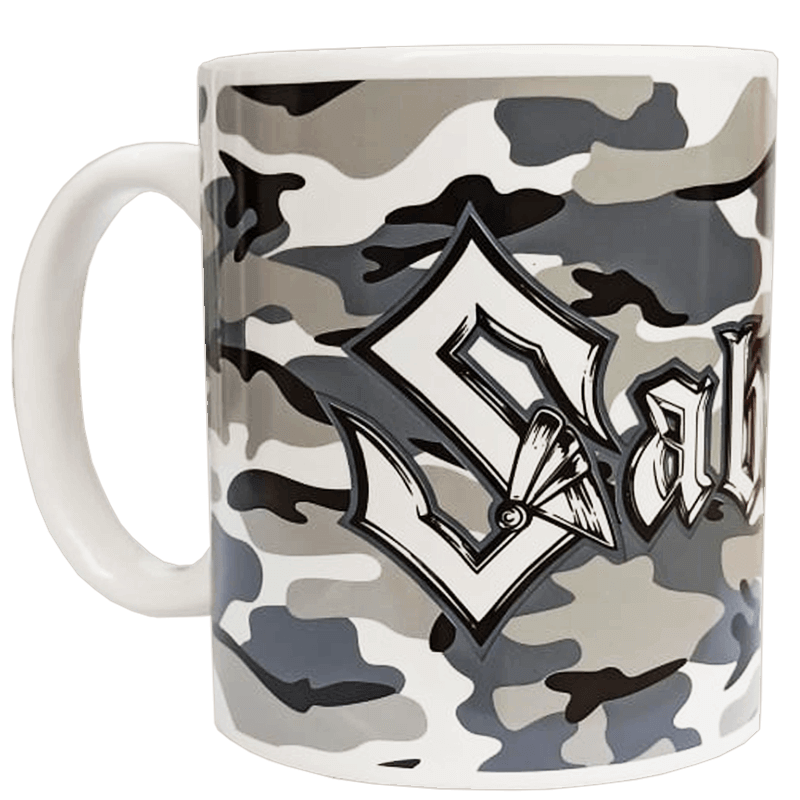 Sabaton Camo Mug with a Box side