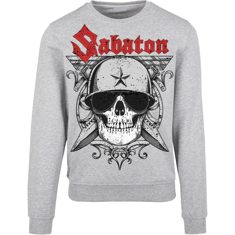 Unknown Soldier Sabaton Grey Crewneck Frontside