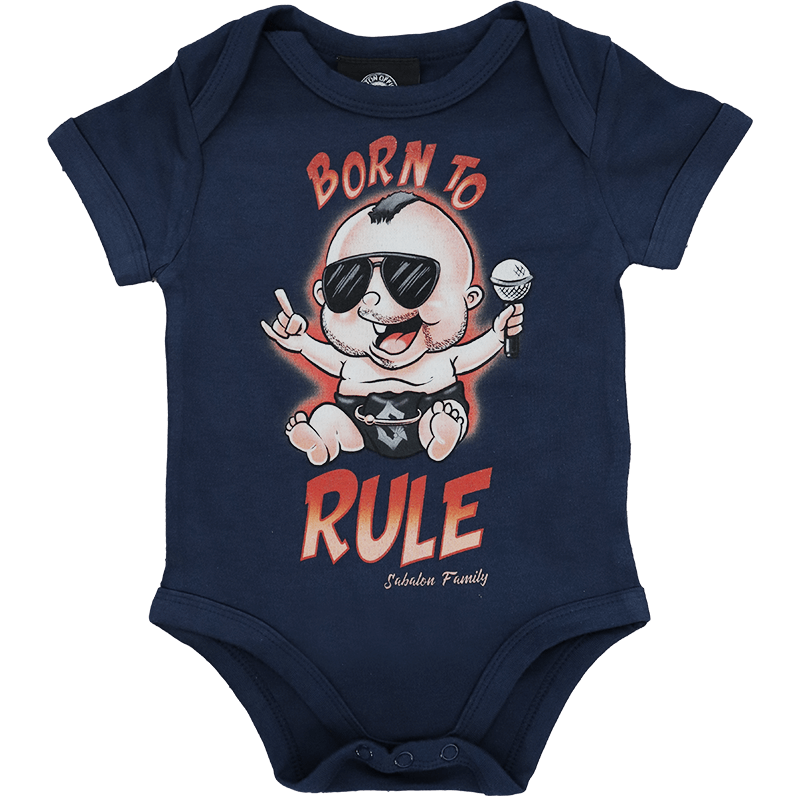 Born to Rule Navy Baby Bodysuit K19166 (1)