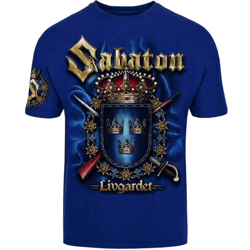 Livgardet Sabaton Royal Blue T-shirt Frontside