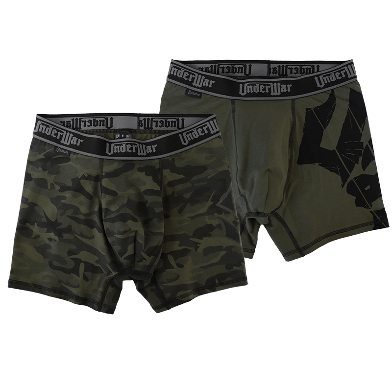 UnderWar Khaki Boxers set-UMW21145