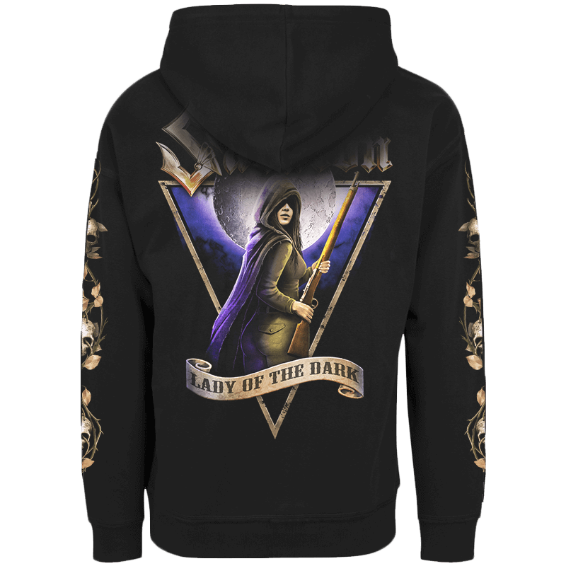 Lady of the Dark Zip Hoodie Back H21189