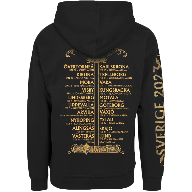 Swedish Tour 2023 Zip Hoodie H21256 back