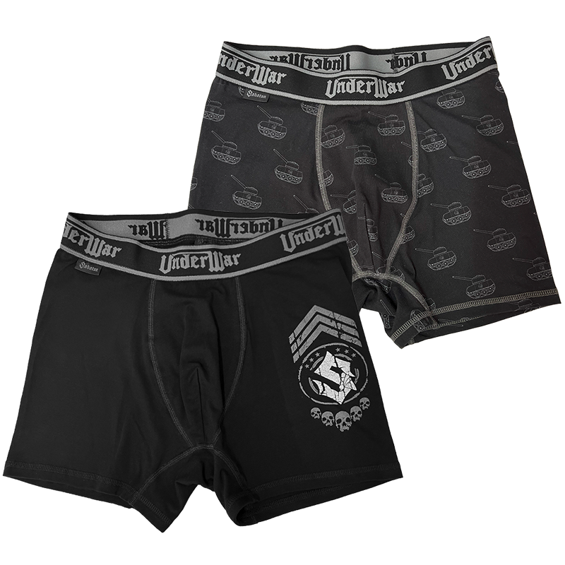 UnderWar Black Boxers Set UWM21320