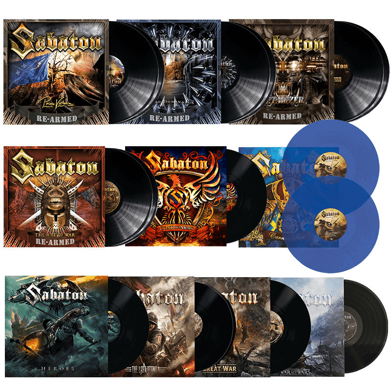 Sabaton 10 Vinyl Discography Bundle A21334